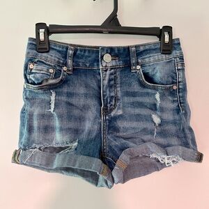 Distressed Jean Shorts